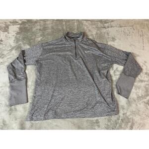 Nike Running Dri-Fit Women Sz XL Jacket 1/4 Zip Thumb Holes Workout Gym